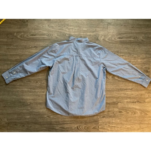 (2) Chaps Shirt Men Size XL Multi Color Plaid Button Down Long Sleeve Logo Crest - Picture 4 of 12